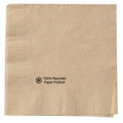Kraft Beverage Napkin - 1-ply - Low Qty - Foil