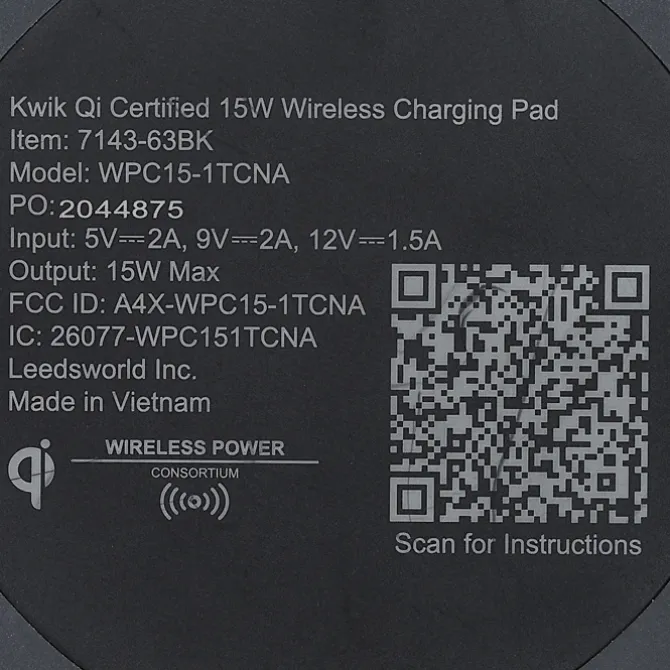 Kwik Qi Wireless Charging Pad - Full Color