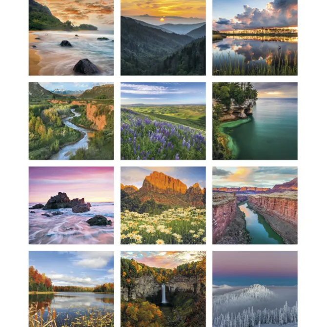 Landscapes of America Calendar - Mini