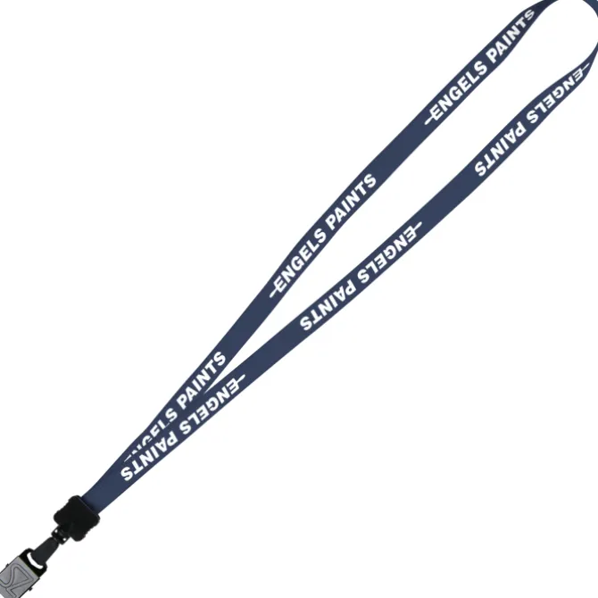 Lanyard - 5/8 inches - 32 inches - Large Metal Bulldog Clip - 24 hr