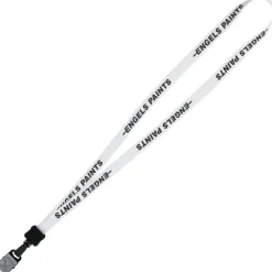 Lanyard - 5/8 inches - 32 inches - Large Metal Bulldog Clip - 24 hr