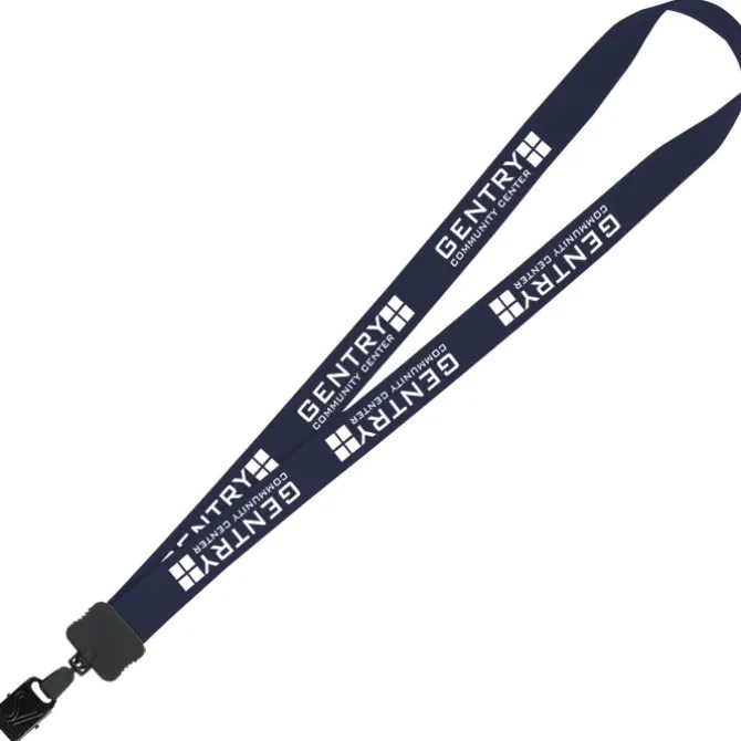 Lanyard - 7/8 inches - 32 inches - Large Metal Bulldog Clip - 24 hr