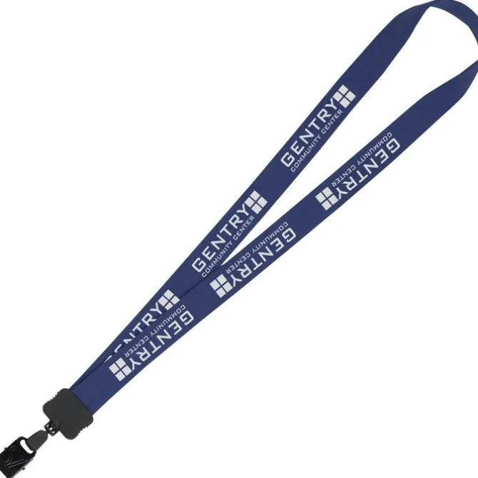 Lanyard - 7/8 inches - 32 inches - Large Metal Bulldog Clip - 24 hr