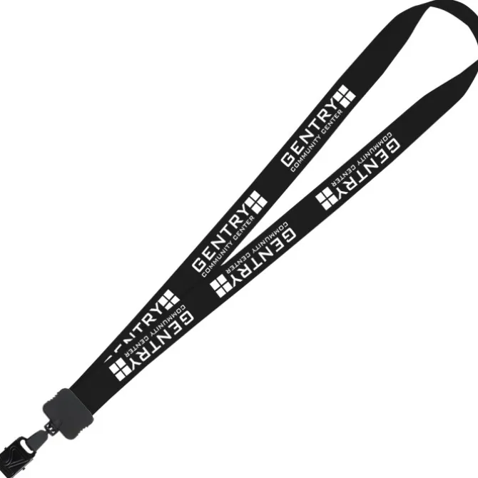 Lanyard - 7/8 inches - 32 inches - Large Metal Bulldog Clip - 24 hr