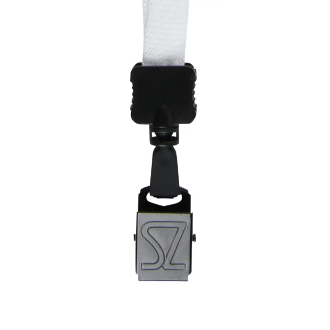 Lanyard - 5/8 inches - 34 inches - Large Metal Bulldog Clip