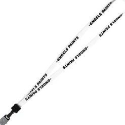 Lanyard - 5/8 inches - 34 inches - Large Metal Bulldog Clip - 24 hr