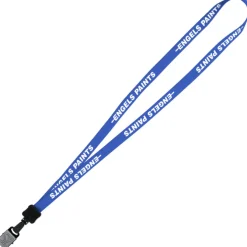 Lanyard - 5/8 inches - 34 inches - Large Metal Bulldog Clip - 24 hr