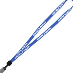 Lanyard - 5/8 inches - 36 inches - Large Metal Bulldog Clip - 24 hr