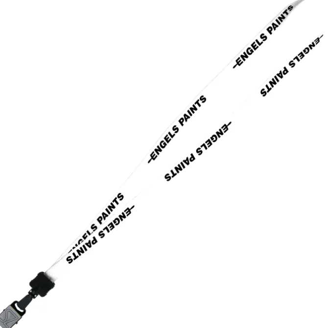 Lanyard - 5/8 inches - 36 inches - Large Metal Bulldog Clip - 24 hr