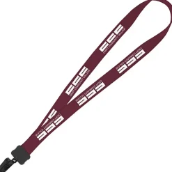 Lanyard - 7/8 inches - 32 inches - Plastic Bulldog Clip