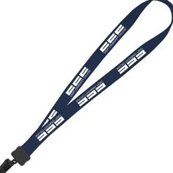 Lanyard - 7/8 inches - 32 inches - Plastic Bulldog Clip - 24 hr