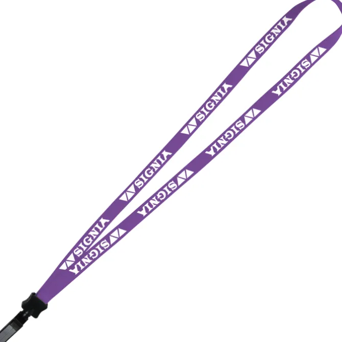 Lanyard - 5/8 inches - 36 inches - Plastic Bulldog Clip