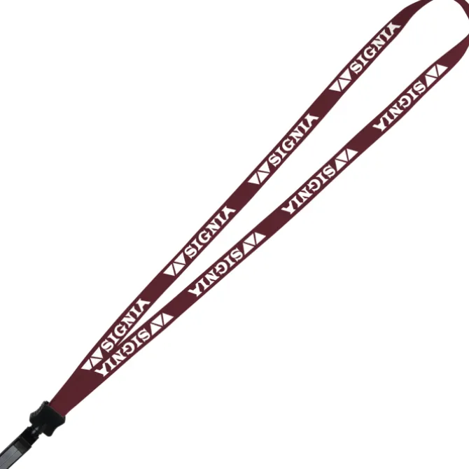 Lanyard - 5/8 inches - 36 inches - Plastic Bulldog Clip