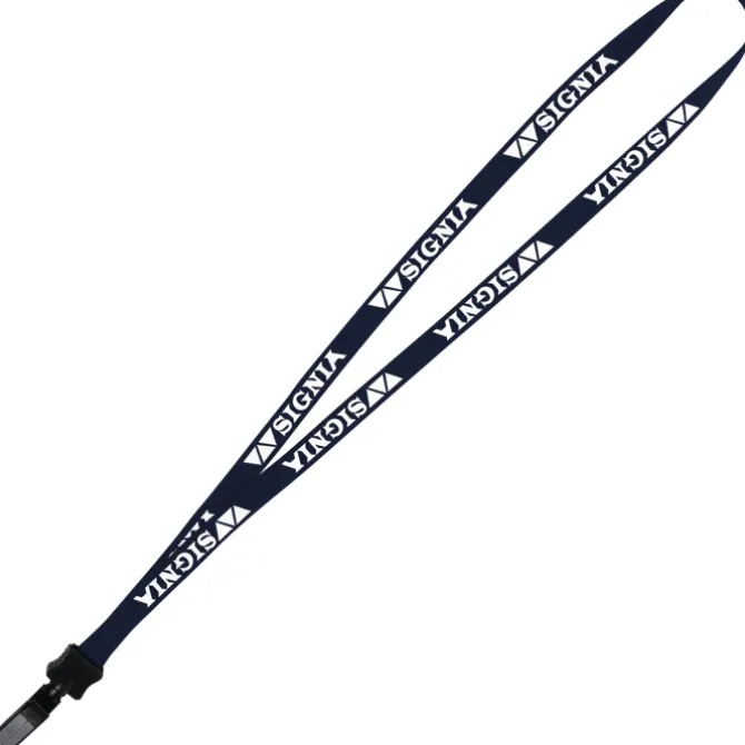 Lanyard - 5/8 inches - 34 inches - Plastic Bulldog Clip - 24 hr