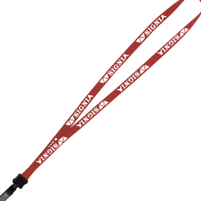 Lanyard - 5/8 inches - 36 inches - Plastic Bulldog Clip - 24 hr