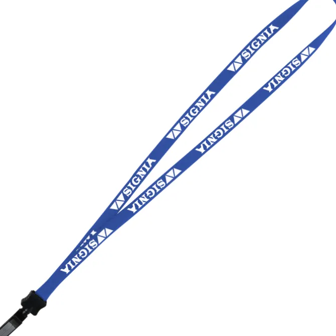 Lanyard - 5/8 inches - 36 inches - Plastic Bulldog Clip - 24 hr