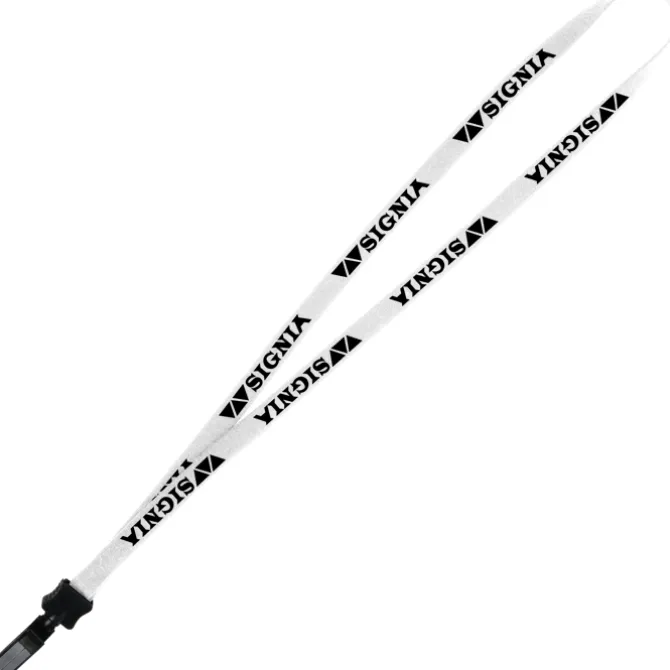 Lanyard - 5/8 inches - 36 inches - Plastic Bulldog Clip - 24 hr