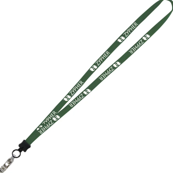 Lanyard - 5/8 inches - 32 inches - Snap with Metal Bulldog Clip