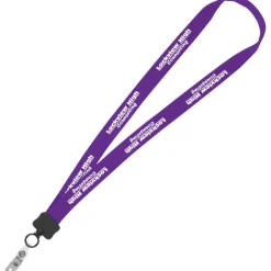 Lanyard - 7/8 inches - 32 inches - Snap with Metal Bulldog Clip