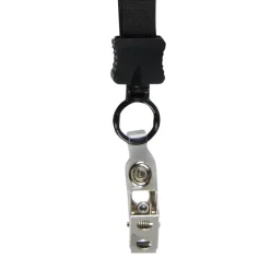 Lanyard - 5/8 inches - 32 inches - Snap with Metal Bulldog Clip - 24 hr