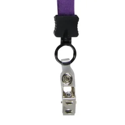 Lanyard - 5/8 inches - 34 inches - Snap with Metal Bulldog Clip - 24 hr