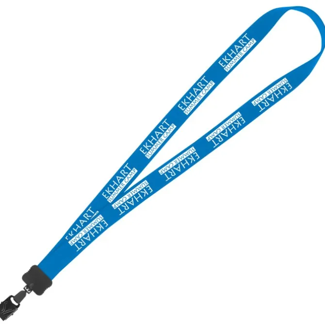 Lanyard - 7/8 inch - 36 inches - Large Metal Bulldog Clip