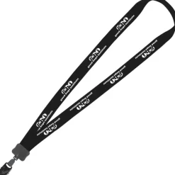 Lanyard - 7/8 inch - 34 inches - Large Metal Bulldog Clip