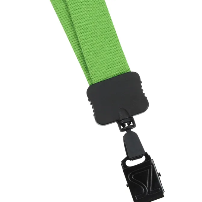 Lanyard - 7/8 inch - 34 inches - Large Metal Bulldog Clip