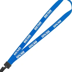 Lanyard - 7/8 inch - 34 inches - Plastic Bulldog Clip
