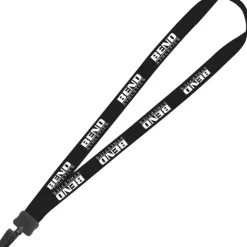 Lanyard - 7/8 inch - 34 inches - Plastic Bulldog Clip - 24 hr