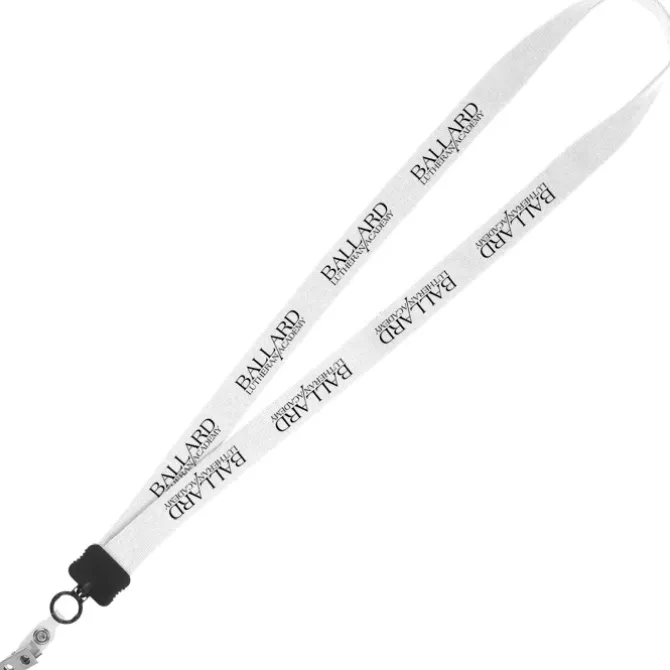 Lanyard - 7/8 inch - 36 inches - Snap with Metal Bulldog Clip