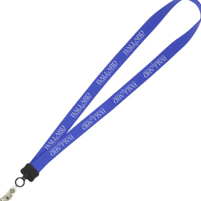 Lanyard - 7/8 inch - 36 inches - Snap with Metal Bulldog Clip - 24 hr