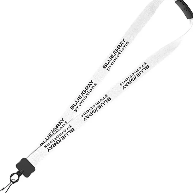 Lanyard with Neck Clasp - 7/8 inches - 32 inches - Metal Swivel Snap Hook