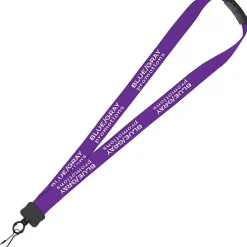 Lanyard with Neck Clasp - 7/8 inches - 32 inches - Metal Swivel Snap Hook