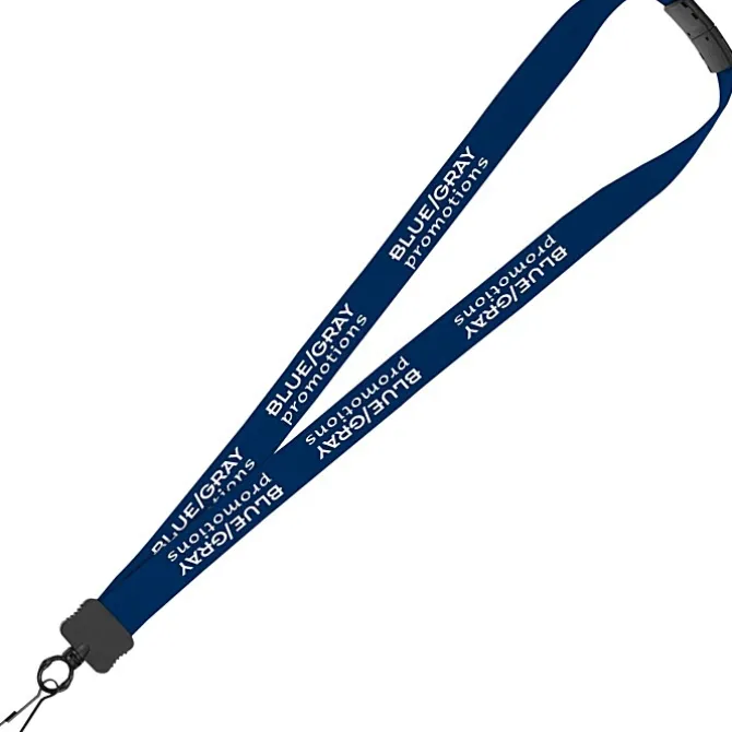 Lanyard with Neck Clasp - 7/8 inches - 32 inches - Metal Swivel Snap Hook