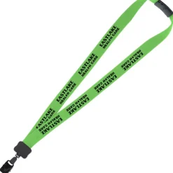 Lanyard with Neck Clasp - 7/8 inches - 32 inches - Large Metal Bulldog Clip