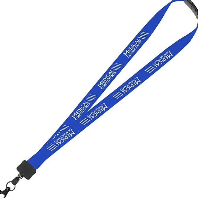 Lanyard with Neck Clasp - 7/8 inches - 32 inches - Large Metal Lobster Claw - 24 hr