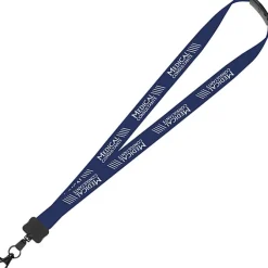 Lanyard with Neck Clasp - 7/8 inches - 32 inches - Large Metal Lobster Claw - 24 hr