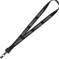 Lanyard with Neck Clasp - 7/8 inches - 32 inches - Large Metal Lobster Claw - 24 hr