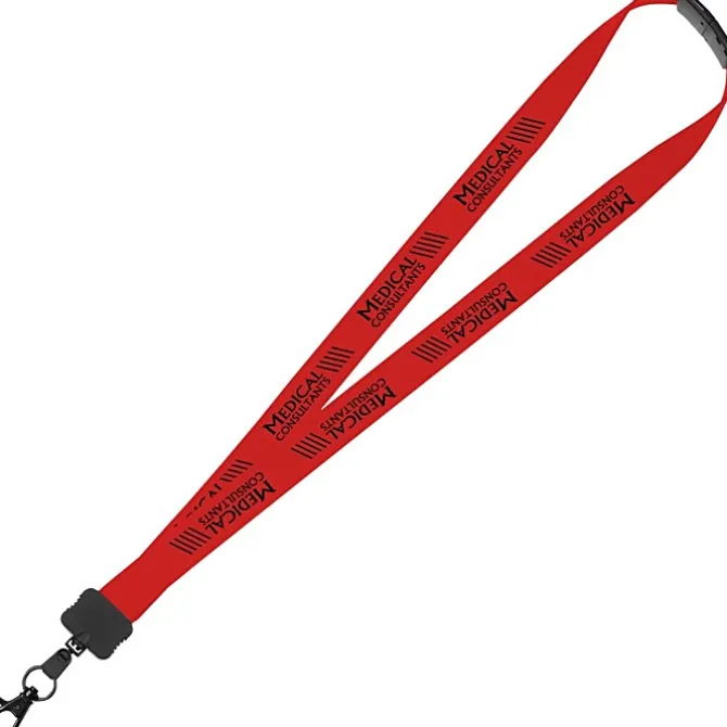 Lanyard with Neck Clasp - 7/8 inches - 32 inches - Large Metal Lobster Claw - 24 hr
