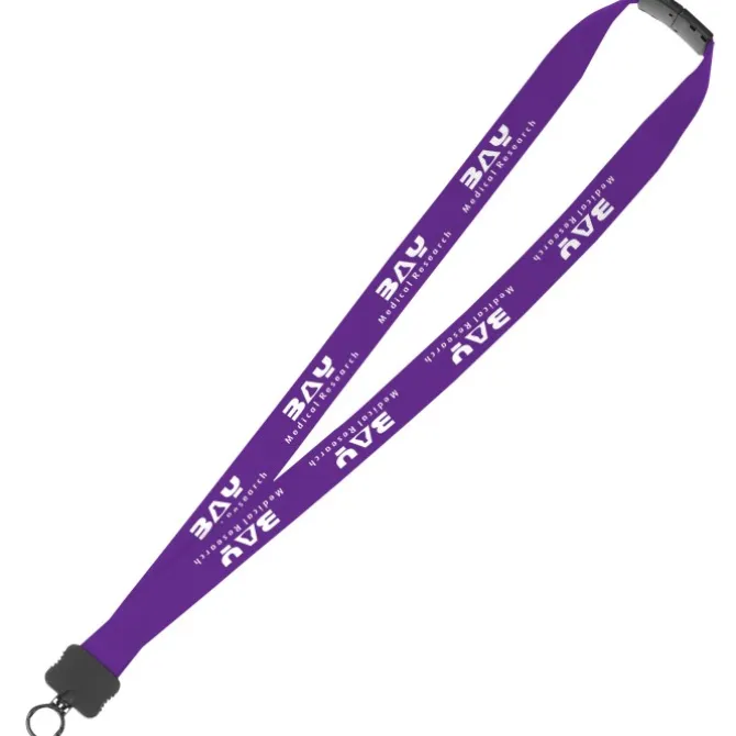 Lanyard with Neck Clasp - 7/8 inches - 32 inches - Plastic O-Ring