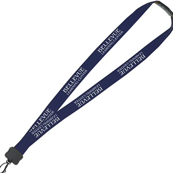 Lanyard with Neck Clasp - 7/8 inches - 32 inches - Plastic Swivel Snap Hook - 24 hr