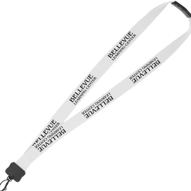 Lanyard with Neck Clasp - 7/8 inches - 32 inches - Plastic Swivel Snap Hook - 24 hr
