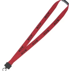Lanyard with Neck Clasp - 7/8 inches - 32 inches - Plastic O-Ring - 24 hr