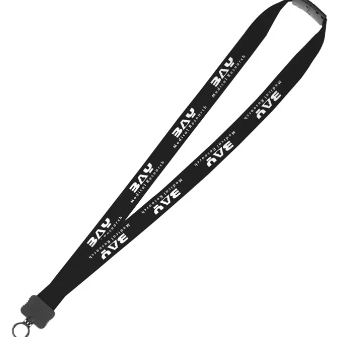 Lanyard with Neck Clasp - 7/8 inches - 32 inches - Plastic O-Ring - 24 hr
