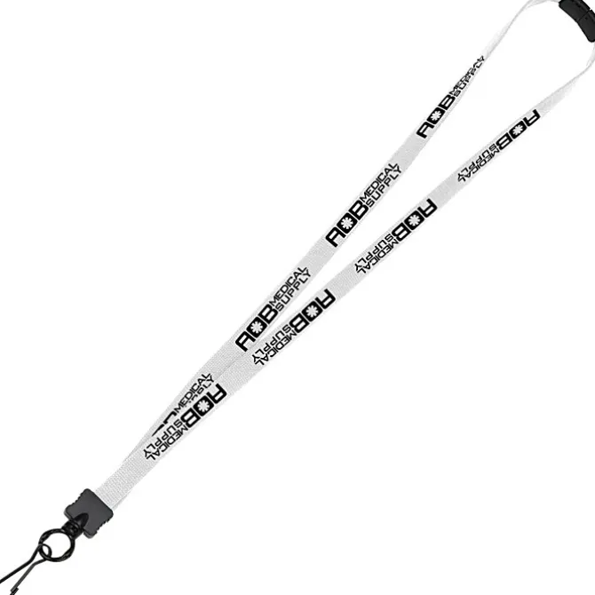 Lanyard with Neck Clasp - 5/8 inch - 32 inches - Metal Swivel Snap Hook