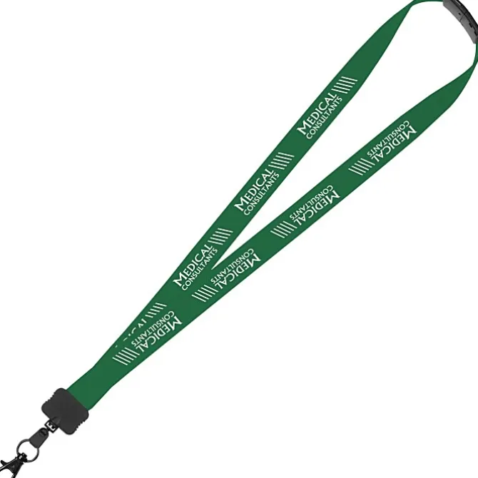 Lanyard with Neck Clasp - 7/8 inch - 32 inches - Large Metal Lobster Claw