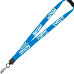 Lanyard with Neck Clasp - 7/8 inch - 32 inches - Snap with Metal Bulldog Clip