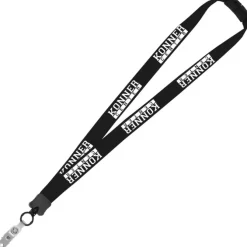 Lanyard with Neck Clasp - 7/8 inch - 32 inches - Snap with Metal Bulldog Clip