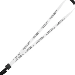Lanyard with Neck Clasp - 5/8 inch - 32 inches - Plastic Bulldog Clip